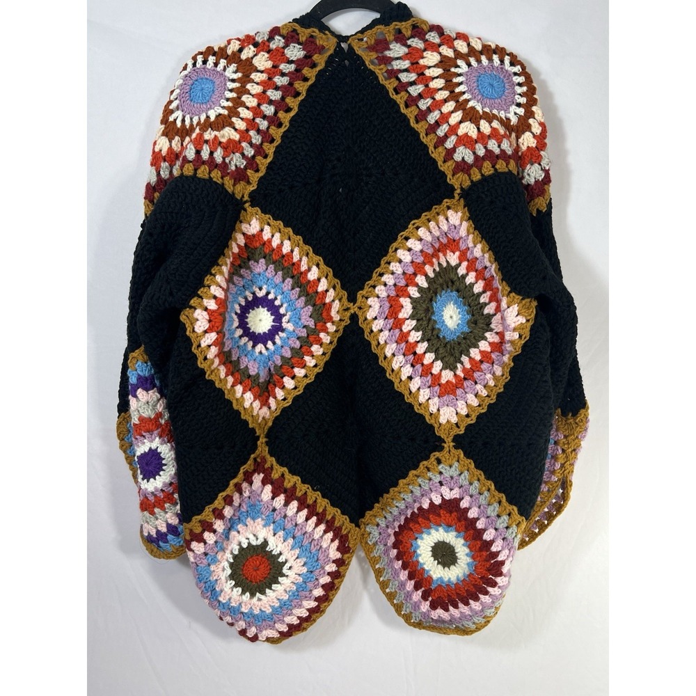 Simply couture Colorful Crocheted Cardigan One Size - Picture 7 of 11